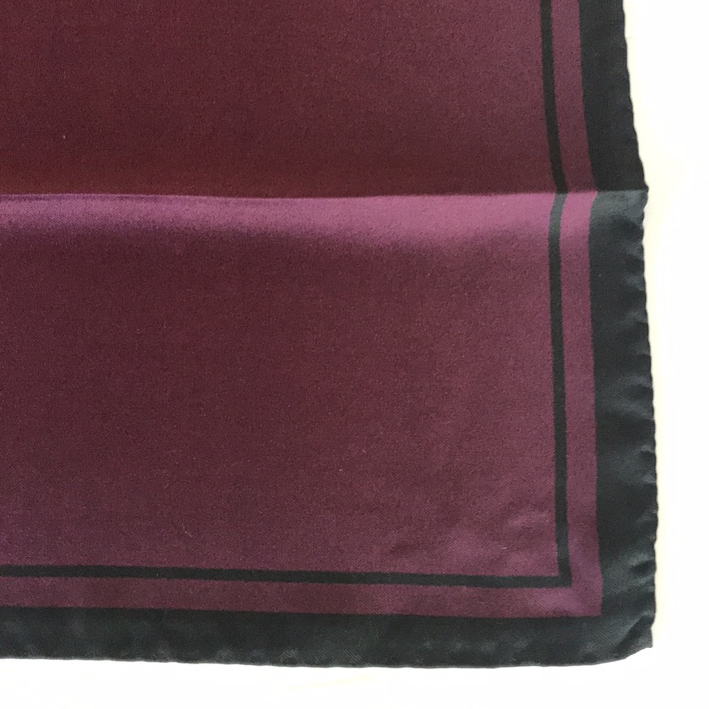 Moschino Couture Milano Scarf Silk 20x20 Purple - Picture 4 of 10